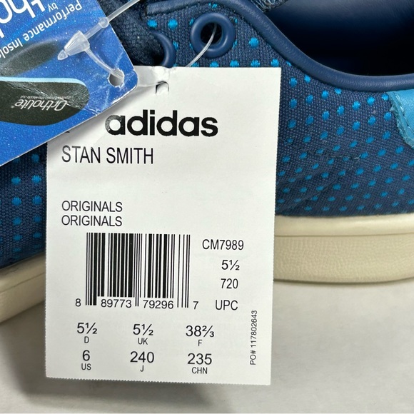 New adidas Stan Smith Originals Kvadrat Ortholite Shoe Sneaker CM7989; Women 7.5 - Picture 2 of 16